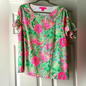 EUC Lily Pulitzer Darlah top size Large